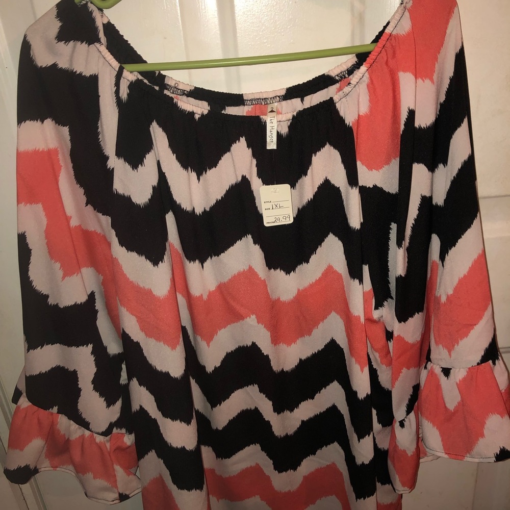 Chevron print blouse